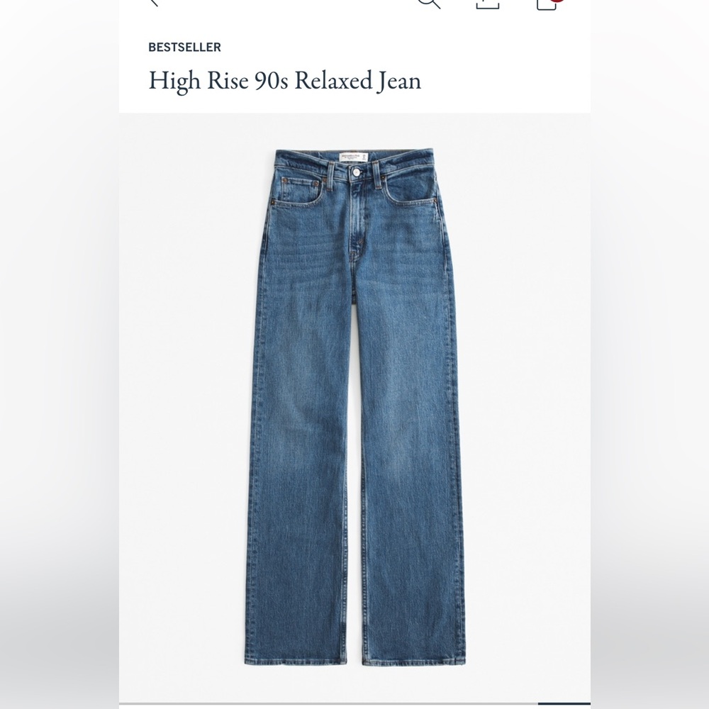 Abercrombie & Fitch High Rise Blue Jeans